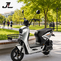 Vélo électrique chinois classique de 14 pouces, moteur arrière sans balais 500W, affichage numérique 3 vitesses, batterie plomb-acide longue portée, cadre en acier