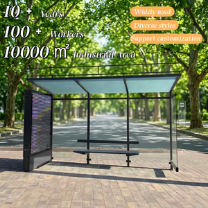 Parada de Autobús con Calefacción Más Económica, Refugio Fijo para Parada de Autobús, Caja de Carteles Acrílica de Doble Cara para Parada de Autobús - Product Image 1