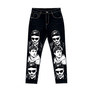 SHORT'S.ON INDUSTRY Jeans de Mezclilla para Hombre, Corte Recto, Ajuste Regular, Ecológicos, de Secado Rápido, Estilo Casual Urbano, Cintura Media, Algodón, Primavera - Product Image 1