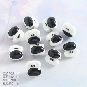 Perline in Ceramica a Forma di Cane e Rana per Bambini, Perline Sciolte Animali con Foro Trasversale per Braccialetti Fai da Te, Accessori Piccoli per Braccialetti - Product Image 6