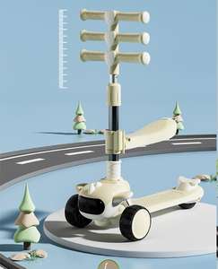 Patinete de <span class=keywords><strong>Ruedas</strong></span> Grandes, Patinete Infantil de 3 <span class=keywords><strong>Ruedas</strong></span> con Luz y Música, Patinetes para Niños en Venta - Product Image 4