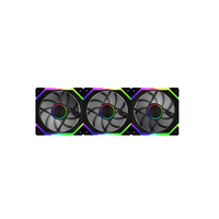 Ventilateur de refroidissement ARGB noir 120 mm, dissipateur thermique en plastique, ventilateur ARGB 12 V pour processeurs de PC de jeu, refroidisseur de boîtier d'ordinateur