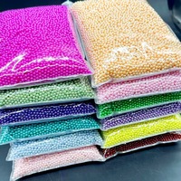 Perles de 3mm, 4mm, 6mm pour boules à neige, gobelets, tasses, décoration artistique, matériau de remplissage pour ours agressifs, fausses perles ABS haute brillance