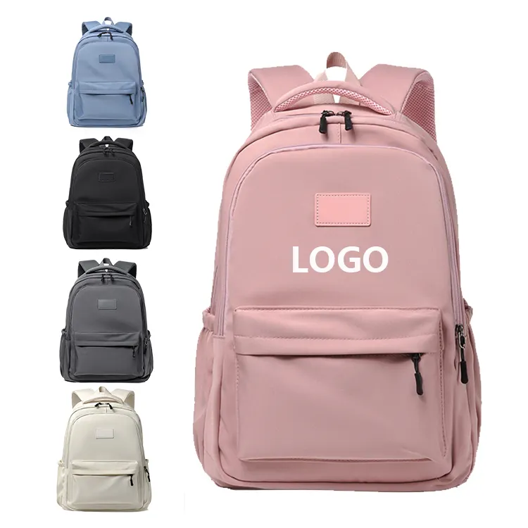 2023 New Fashion Wholesale pure color custom logo large capacity nurse nylon causal backpacks for girls