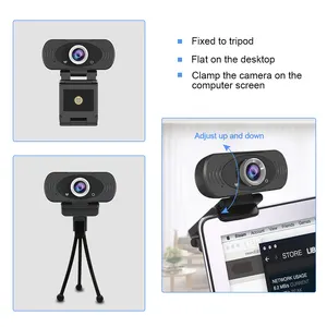 Stock 1080P Webcam con micrófono PC MAC Skype portátil Webcams