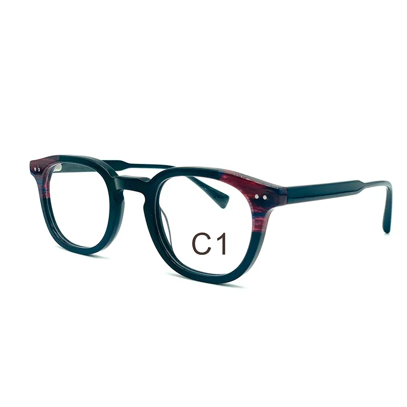 Factory Small Men Women Green Optical Eyeglasses Frame Eco Friendly Acetate Glasses Eyeglasses