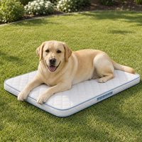 Garten-Hundebett mit Taschenfederkern und harter Baumwollschicht, Outdoor-Haustierkissen für große Hunde