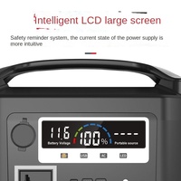 Station d'alimentation solaire portable d'extérieur MPPT 220V à onde sinusoïdale pure, batterie lithium-ion grande capacité pour camping d'urgence et voyages en autonomie