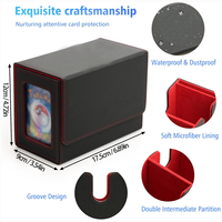 La boîte de rangement pour cartes à collectionner à affichage double MTG Dual Commander peut contenir plus de 250 cartes à manchon unique Double Deck 2 porte-cartes magnétiques pour cadeau