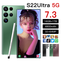 Teléfono Móvil Inteligente S22+ ULTRA Original en Oferta, 16GB+512GB, 108MP, Doble SIM, 7300mAh, Android 13.0, Teléfono para Juegos