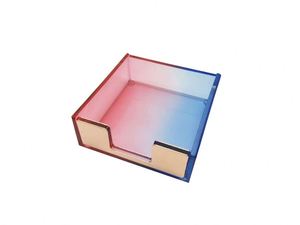 Juego de grapadora acrílica de arcoíris <span class=keywords><strong>para</strong></span> oficina, escuela y hogar, con dispensador de <span class=keywords><strong>cinta</strong></span> grapadora, soporte <span class=keywords><strong>para</strong></span> bolígrafo, caja removedora de notas - Product Image 4