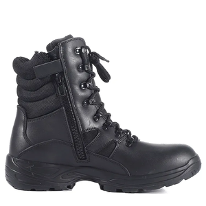 <span class=keywords><strong>Botas</strong></span> tácticas de cuero antipinchazos de tobillo alto con cordones firmes para senderismo escalada - Product Image 2
