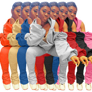 <span class=keywords><strong>Abbigliamento</strong></span> <span class=keywords><strong>Casual</strong></span> donna <span class=keywords><strong>taglie</strong></span> <span class=keywords><strong>forti</strong></span> 2 pezzi Set pantaloni della tuta e felpa con cappuccio - Product Image 1