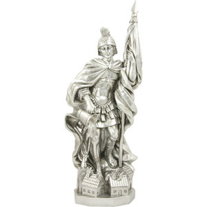Statue en argent ZICOM Saint Florian 27,5 cm (Origine Allemagne Modèle 9069-H700-28) (9006935239409) - Product Image 1