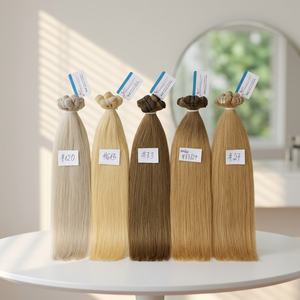 Extensiones de Cabello Humano Vietnamita Crudo al por Mayor, Ondulado Natural, Color Piano con Reflejos, Trama a Máquina, Cutícula Completamente Alineada - Product Image 1
