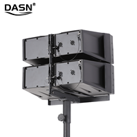 Sistema de PA con Subwoofer de 12 Pulgadas DASN B16 de 4000W de Pico y 1000W RMS, Altavoz Profesional Activo en Columna Line Array para Audio de DJ, Fiestas y Escenarios