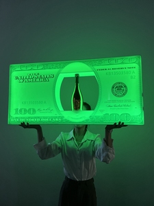 RICHSHINING Logotipo personalizado Intermitente 100 Dollar Bill Vip Led Glorifier Display para KTV Night Club Party - Product Image 6