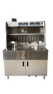 <span class=keywords><strong>Friteuse</strong></span> ronde électrique/<span class=keywords><strong>gaz</strong></span> Shineho personnalisée de style Florigo avec filtre à huile pour usage commercial - Product Image 3