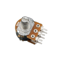 Potenciómetro dúplex de tipo 148 personalizado de alta calidad B1K ~ 1M-10MM Producto de reóstatos de resistencia Variable giratoria de Pin recto