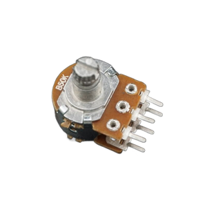 High Quality Customized 148 Type Duplex <strong>Potentiometer</strong> B1K~1M-10MM Straight Pin Rotary Variable Resistor Rheostats Product - Product Image 4