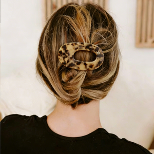 Заколка для волос из ацетата под черепаховый панцирь, 6,4 см, нескользящая, прочная, универсальная, стильная, минималистичная, для осени и зимы - Product Image 2