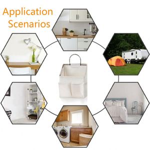 Organisateur pliable robuste à suspendre sur la porte avec poches pour le rangement et l'organisation à domicile - Product Image 5