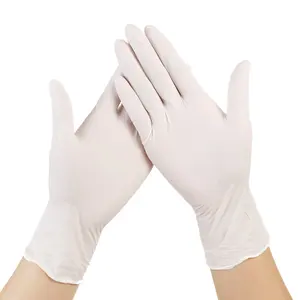 Guantes de mano dentales desechables de alta calidad Guantes de examen medico de latex gloves