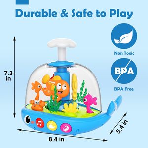 ของเล่นเด็กอ่อน EPT Press Spin Aquarium พร้อมไฟดนตรี สองภาษา ช่วย<span class=keywords><strong>พัฒนาการ</strong></span>เรียนรู้ ฝึกการเล่นคว่ำ <span class=keywords><strong>พัฒนาการ</strong></span>เชื่อมโยงเหตุและผล - Product Image 6