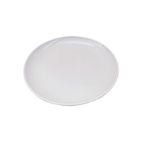 Assiette de service ronde en mélamine blanche, vaisselle imitation porcelaine, plat profond pour hôtel, restaurant, traiteur