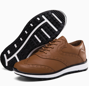 Zapatos de golf para hombre, transpirables, con cordones, con tacos, suela de goma, logotipo personalizado, calzado de golf - Product Image 4