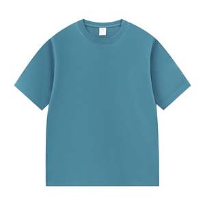 High Quality Fashion 230gsm Heavyweight 100% Cotton Regular Fit Solid Knitted <b>T</b>‑Shirts, Custom Slogan Logo <b>Silk</b> Screen Printed - Product Image 5