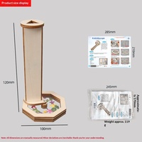 Kit Kaleidoskop Ajaib Berputar DIY untuk Anak Usia 0-3 Bulan, Mainan Kayu Bentuk Geometris untuk Luar Ruangan
