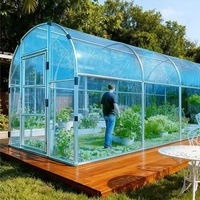 Serre tunnel moderne mini portable en acier pour culture hydroponique et croissance des plantes de jardin 2,5x3x2m