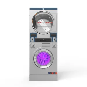 Hot Sale China Professional Industrial Used Double Stack Washer and Dryer