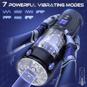 Juguetes <span class=keywords><strong>de</strong></span> masturbación para hombres Ipx7 juguete impermeable para adultos S Stroker máquina sexual telescópica 7 modos <span class=keywords><strong>de</strong></span> empuje giratorio vibrador mástil Masculino - Product Image 3