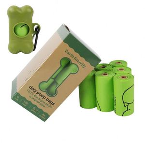 Custom logo 100% Biodegradable Poop <b>Bags</b> for Pet Waste Clean Plastic <b>Bag</b> <b>Compostable</b> Dog Leak-proof <b>Bag</b> - Product Image 5