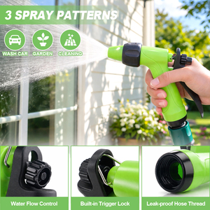 Pistola de Riego Ergonómica SUNSHINE de ABS para Jardín, Boquilla de Agua Ajustable de Alta Presión, Riego de Plantas y Césped, Limpieza, Proveedor OEM - Product Image 3