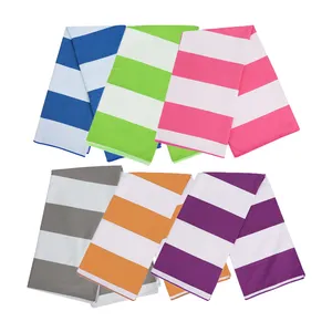 Serviettes de plage Huiyi pas chères à bas prix serviettes de plage résistantes au sable Vente directe d'usine serviette de plage en microfibre personnalisée avec logo