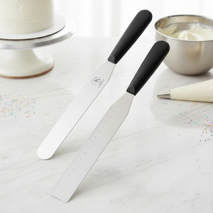 Espátula Profesional para Pasteles AKOKO de Acero Inoxidable, Apta para Alimentos, Alisadora de Crema y Glaseado, Herramienta de Repostería para Decoración de Pasteles, Uso en Panadería - Product Image 1
