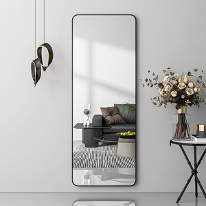 <span class=keywords><strong>Miroir</strong></span> sur pied extra large à cadre industriel, pleine longueur, 3 mm d'épaisseur - Product Image 2