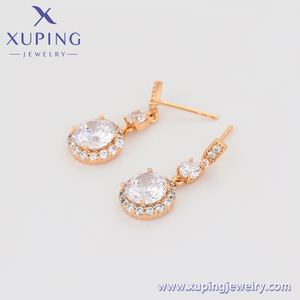 X000682560 Gioielli Xuping Eleganti Orecchini a Perno Vintage per Donna, Forma Rotonda Speciale, Brillanti, Semplici, Placcati in <span class=keywords><strong>Oro</strong></span> 18K - Product Image 5