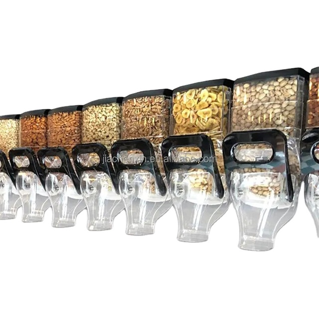 Supermarket Candy Display Shelf Acrylic Gravity Bulk Food Dispenser for Shop Supermarket Shelves Display Rack Gondola Shelving