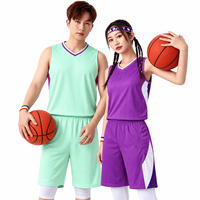 Maillot de basketball par sublimation, logo personnalisé, nom, numéro, tenue d'équipe de basketball, stock disponible, expédition en 7 jours, vente en gros, OEM, ODM