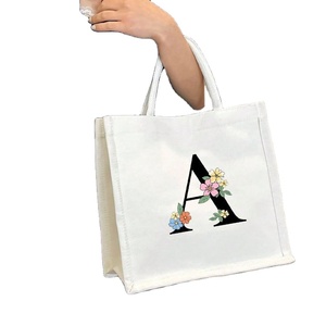 Sac fourre-tout promotionnel en toile de coton laminée de qualité avec broderie de logo personnalisé - Product Image 1