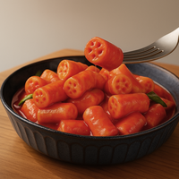 Made In Korea Premium 500cc Instant Tteokbokki Halal Certified Original Flavor Korean Flower Rice Cake Quick Meal
