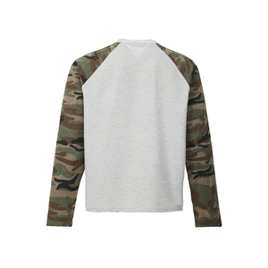 <span class=keywords><strong>T</strong></span>-<span class=keywords><strong>shirt</strong></span> vintage à coupe ample en tricot gaufré thermique personnalisé, streetwear, <span class=keywords><strong>camouflage</strong></span>, tee-<span class=keywords><strong>shirt</strong></span> à manches longues, surdimensionné, délavé à l'acide, pour <span class=keywords><strong>homme</strong></span> - Product Image 3