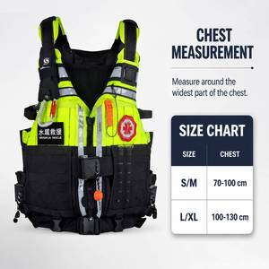 Dispositivo di galleggiamento personale del giubbotto di salvataggio adulto del soccorritore rapido per il salvataggio dell'acqua nuotatori EPE schiuma PFD - Product Image 2