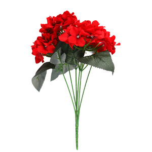 Flores de Hortensia Artificiales de Seda, Alta Simulación, Decoración para Bodas, Rosa, Amarillo, Rojo - Product Image 3