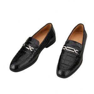 Custom Men's Loafers-Leopard Pattern Waterproof Lightweight Flat Breathable Anti-Slip Split-Design Casual Thick-Soled Leather - Product Image 2