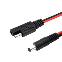 Connecteur mâle SAE 2 broches vers fiche mâle 5521 5525 DC avec câble d'extension porte-fusible